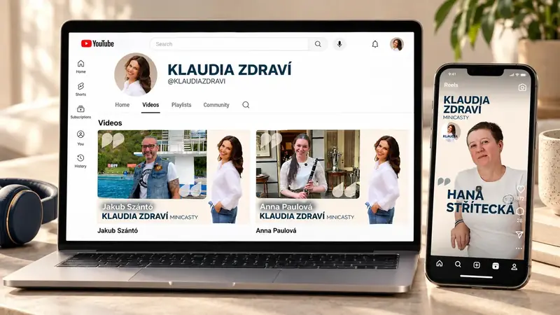 Klaudia Zdraví — personal brand for videocasts