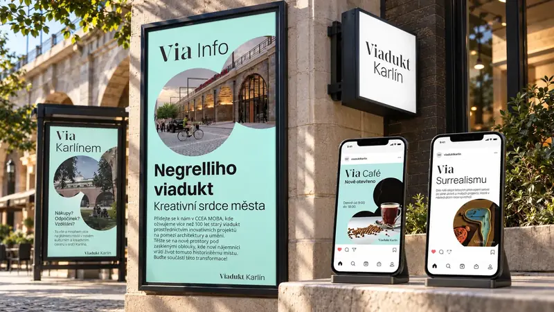 Viadukt Karlín — visual identity